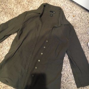 Olive Green H&M Women's Button Down